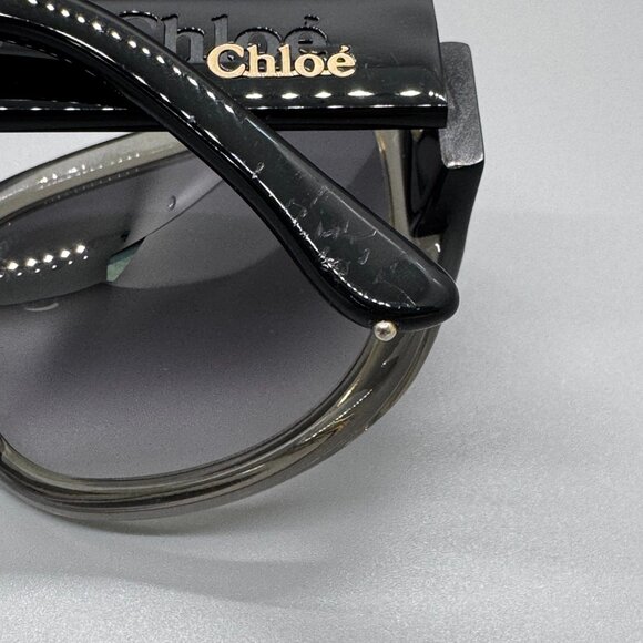 EUC Chloe Sunglasses Women CL2213, In Case, Made In France Brown/Gray/Grey - Picture 6 of 16